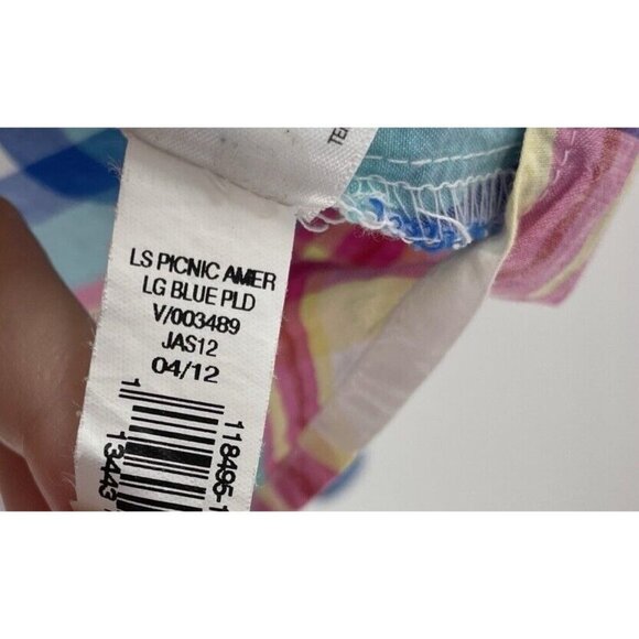 Old Navy Women’s Plaid Lightweight Collared Button Up Blouse Sz Medium - Picture 8 of 10